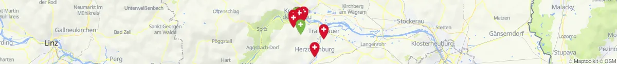 Kartenansicht für Apotheken-Notdienste in der Nähe von Furth bei Göttweig (Krems (Land), Niederösterreich)